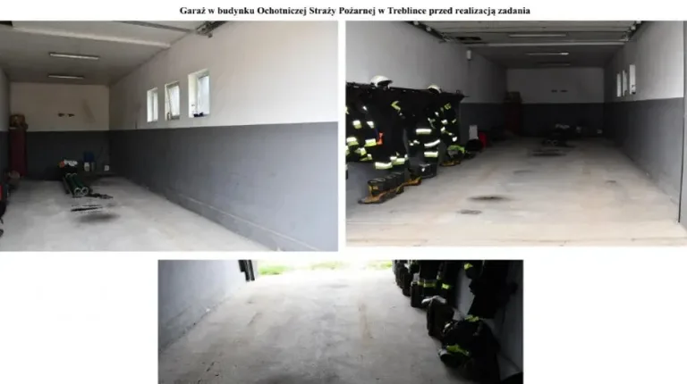 Remont garażu w budynku Ochotniczej Straży Pożarnej w Treblince ukończony