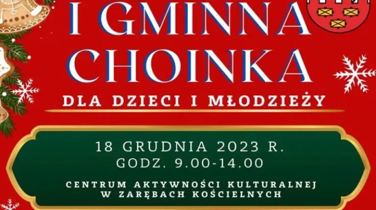I Gminna Choinka dla dzieci i młodzieży w Zarębach Kościelnych