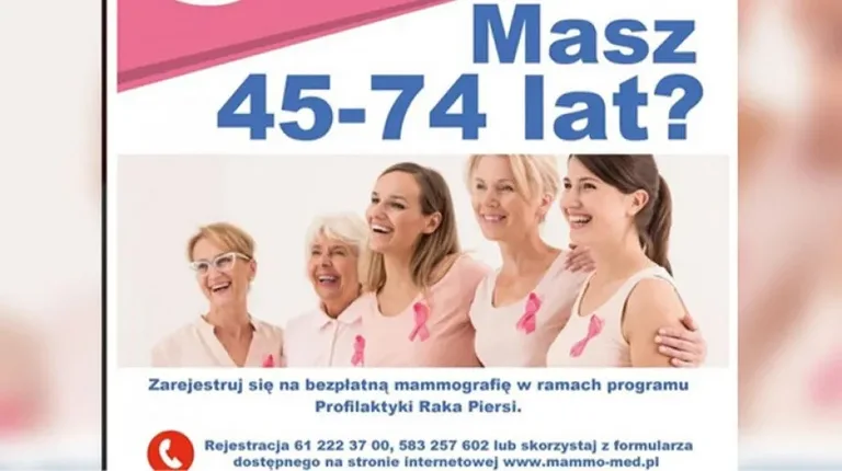 Bezpłatne badanie mammograficzne dla mieszkanek gminy Małkinia Górna