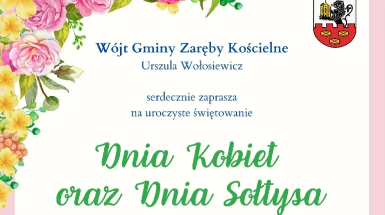 Zbliża się uroczyste świętowanie Dnia Kobiet oraz Dnia Sołtysa w Zarębach Kościelnych