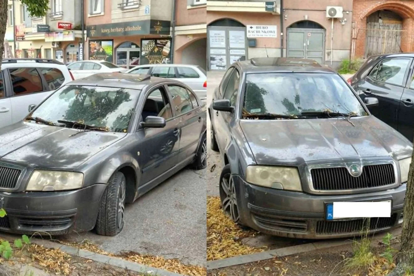 Skoda zajmuje miejsce przy ul. Pocztowej. Co dalej z tym autem?