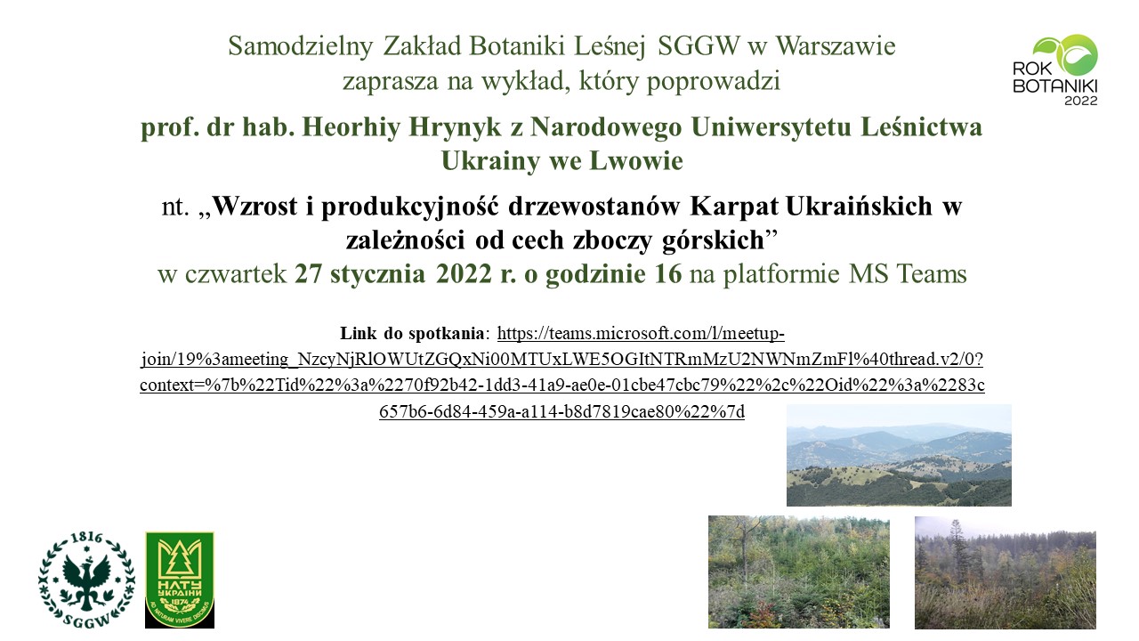 Wzrost i produkcyjność drzewostanów Karpat Ukraińskich w zależności od cech zboczy górskich