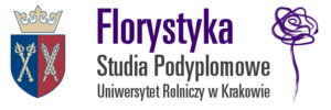 Logo Studiów Podyplomowych Florystyka na Uniwersytecie Rolniczym w Krakowie
