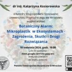 Spotkanie naukowe Oddziału Wrocławskiego PTB, 18 kwietnia 2024 r. (czwartek), godz. 18.00, wykład otwarty w języku polskim (on-line)