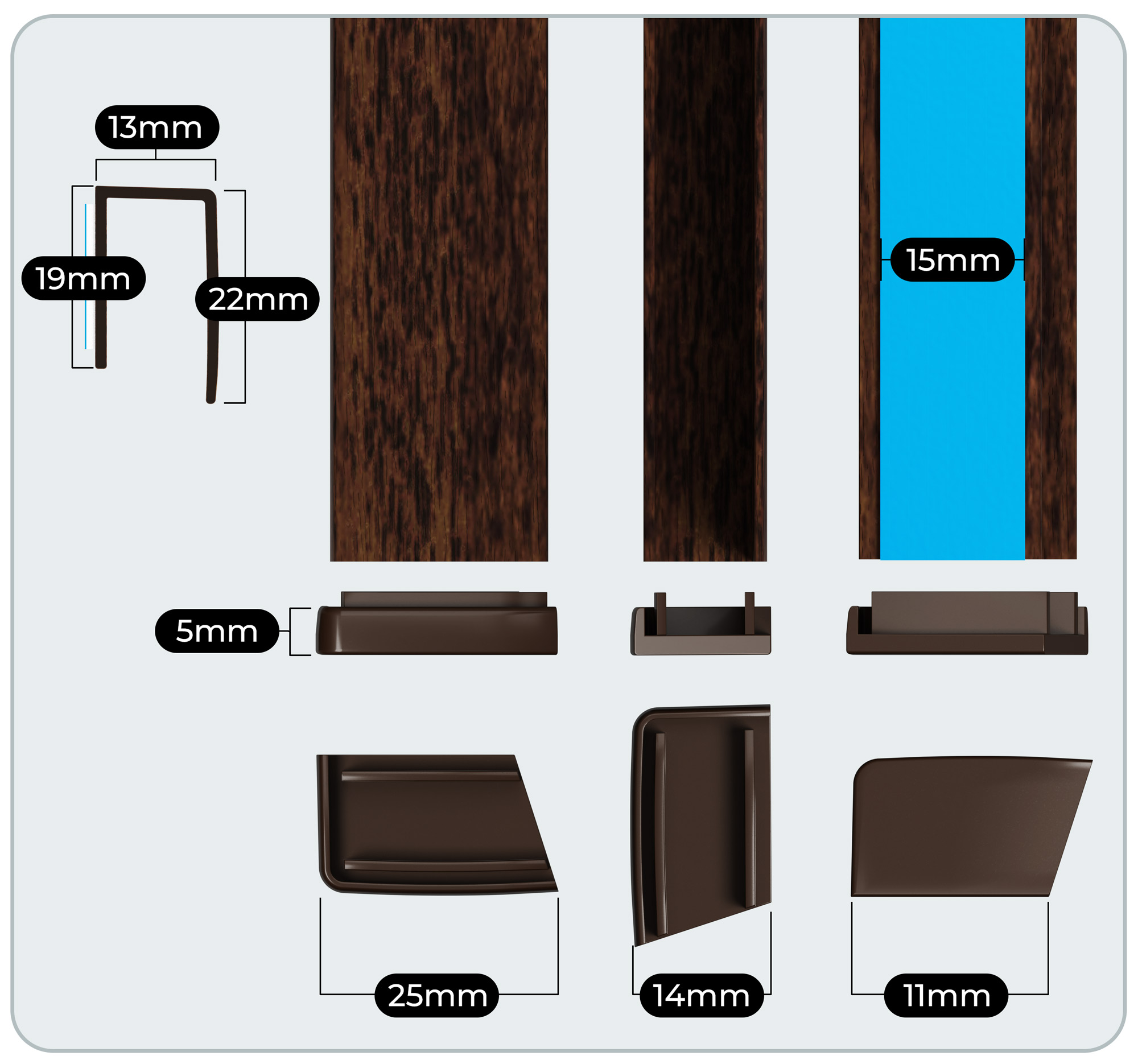 Dunkles Holz