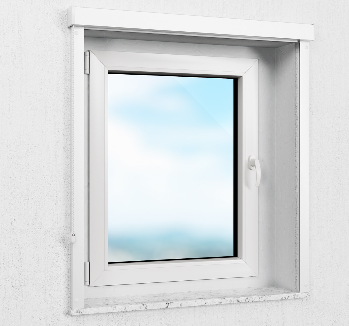 Anschrauben an der Wand (oder Decke) mit Führungsschienen