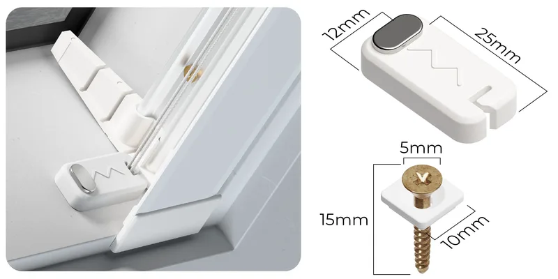 Zum Anschrauben mit Magnet-System