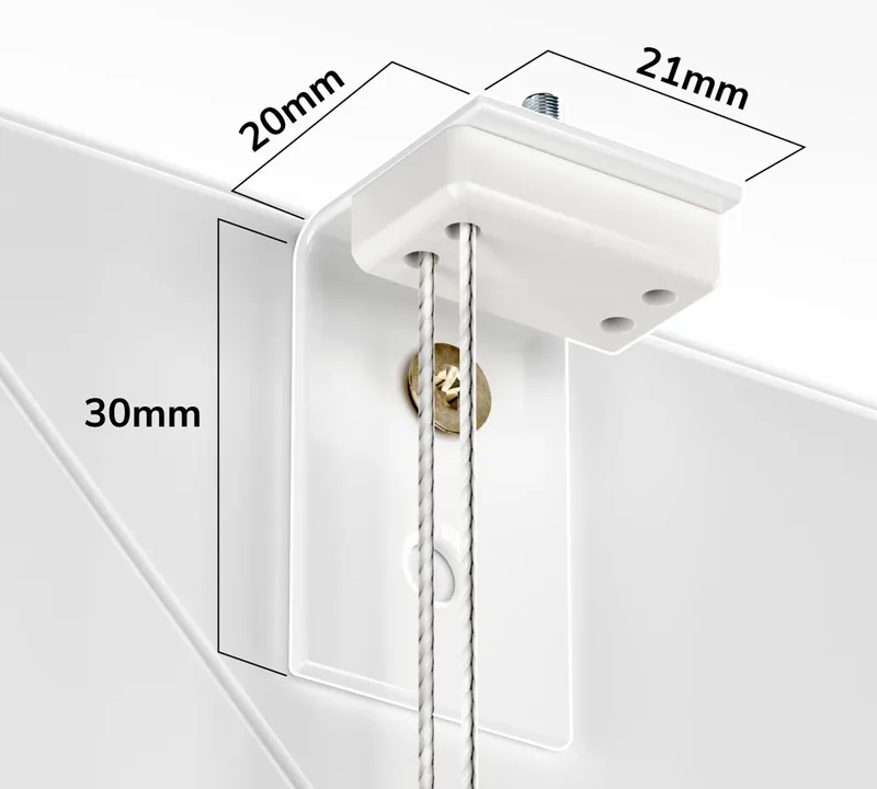 Metallwinkel zum Anschrauben am Fensterflügel