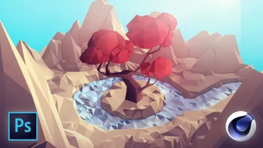 Learn Cinema 4D: Low Poly Tree