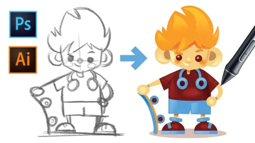 Drawing Characters with Photoshop and Illustrator CC