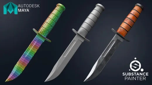 Video Game Weapon Course : Modeling / Substance Painter 2