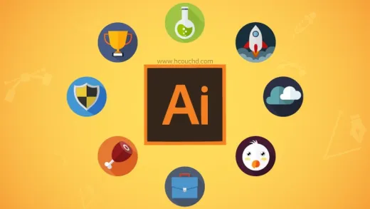 كيفية إنشاء أيقونات مسطحة ( flat icon ) بإستعمال illustrator