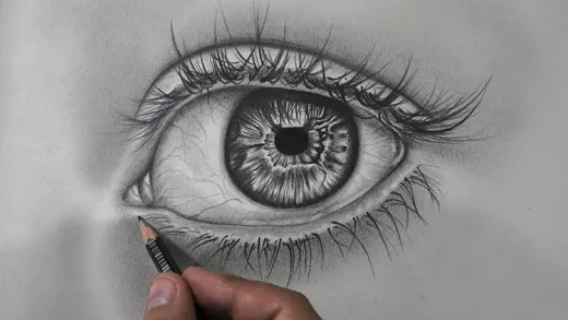 Cómo Dibujar un Ojo Realista a Lápiz Fácil, Dibujo Artístico