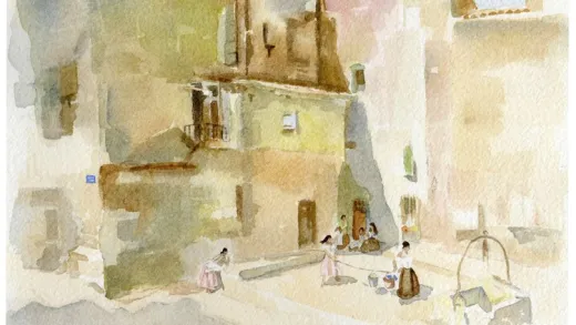 Watercolour painting. Paint like W R Flint, for beginners.