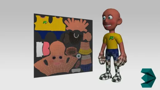 3D Studio Max 2019 - Mapeamento UVW e Textura do Personagem