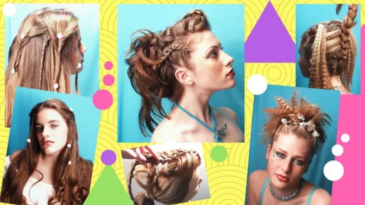 90's Braids Fishtail Braid Viking Upside Down & Crimped!