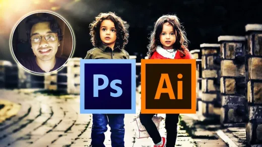 Photoshop and Illustrator MasterCourse : 120+ Projects