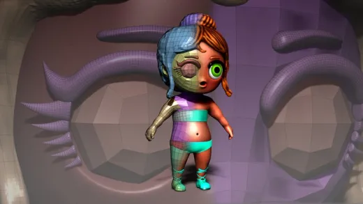 ZBrush Course - Learn Re-topology and have control in ZBrush