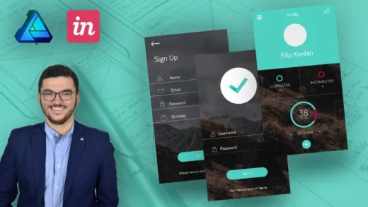 Mobile App Design in Affinity Designer: UX & UI from Scratch