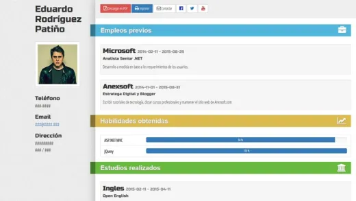 ASP NET MVC 5 (C#): Desarrollando un portafolio profesional
