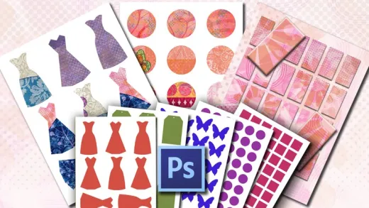 Digital Collage Sheets Quick and Easy with Photoshop Kit