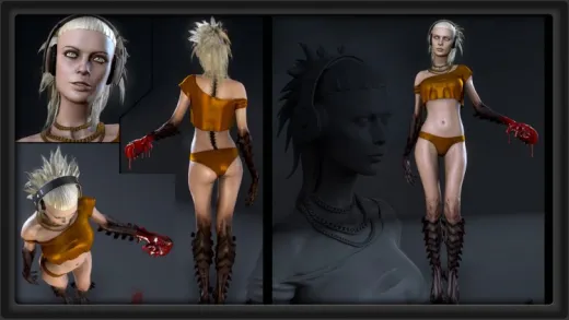 Model & Texture a complete Female Character for Games