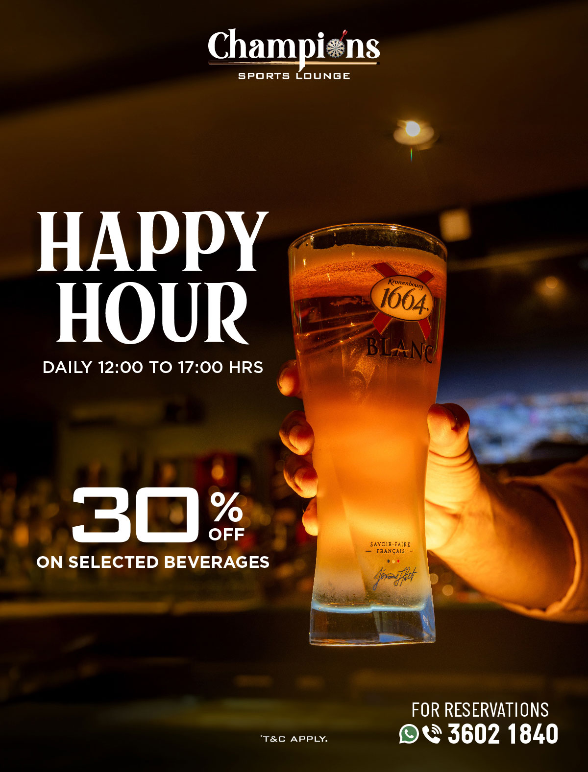 Happy Hour At Champions