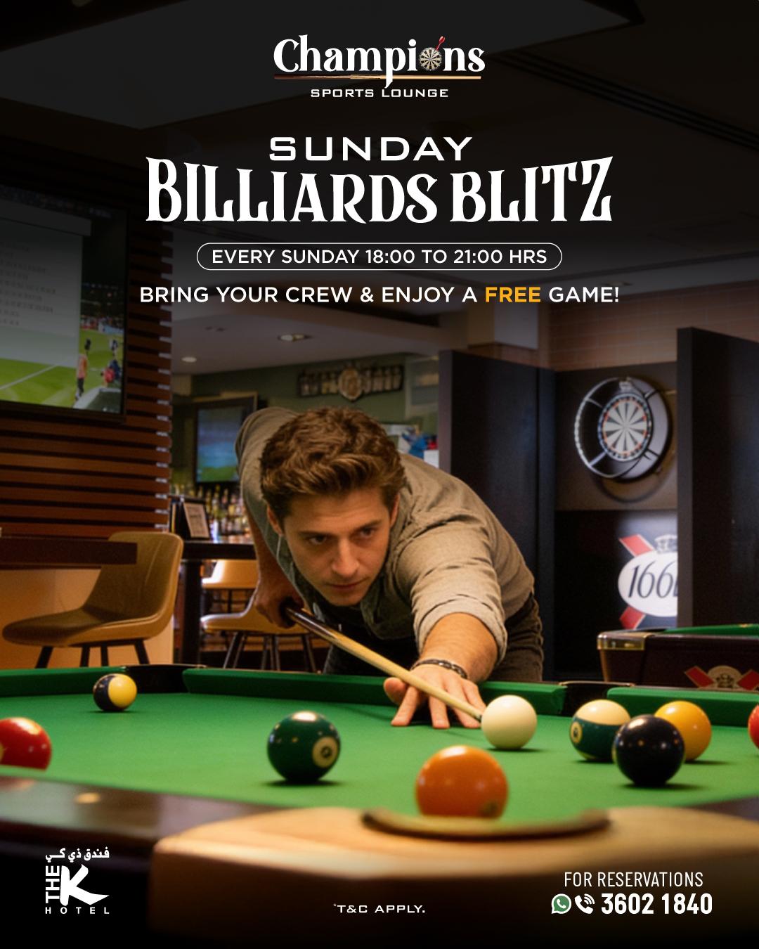 Sunday Billiards Blitz