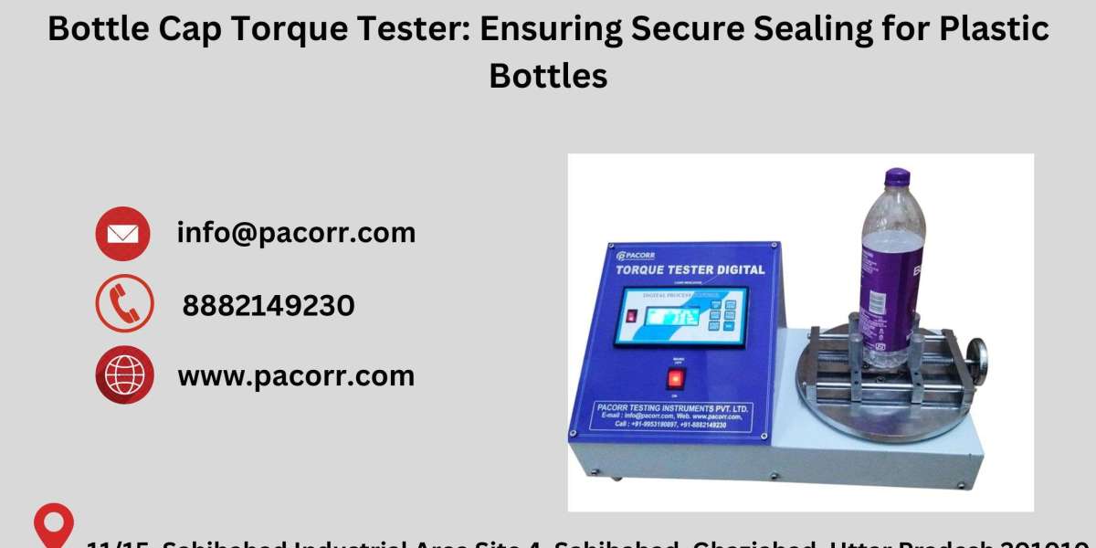 Ensuring Precision and Quality with the Advanced Bottle Cap Torque Tester from pacorr.com