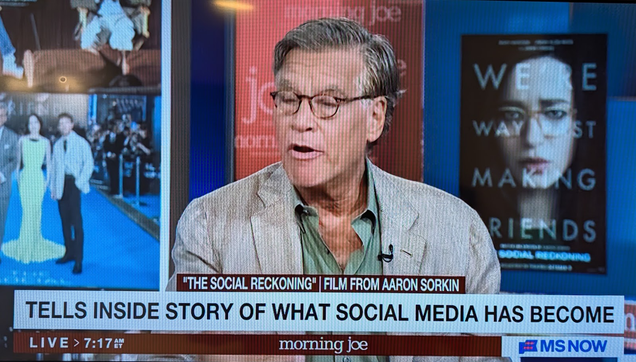 screen grab of sorkin on morning joe
