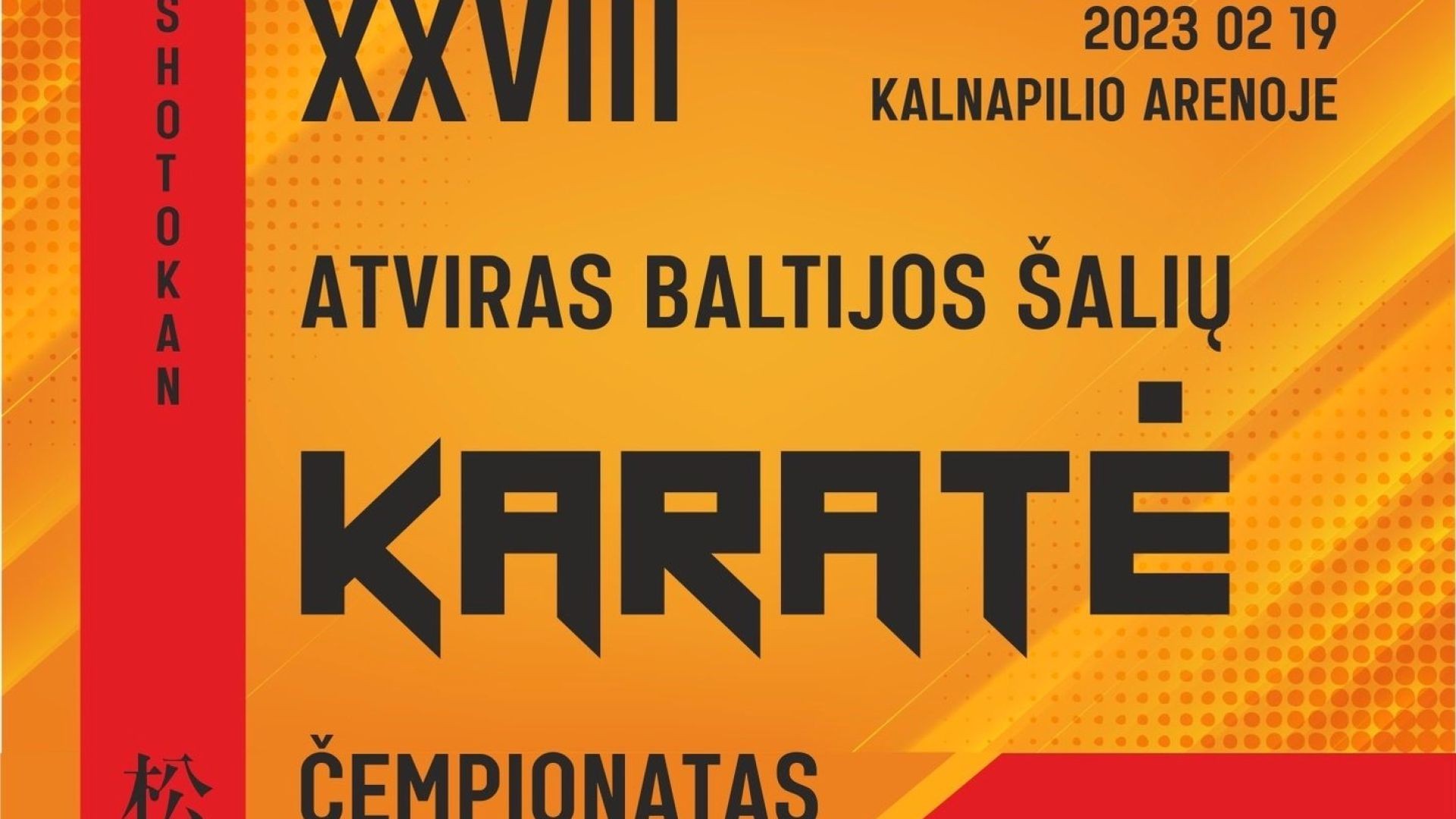 TATAMI 1 | XXVIII Atviras Baltijos šalių Shotokan karatė čempionatas