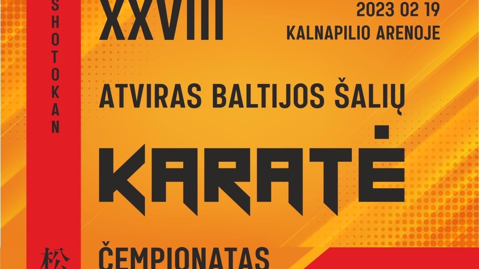 TATAMI 3 | XXVIII Atviras Baltijos šalių Shotokan karatė čempionatas