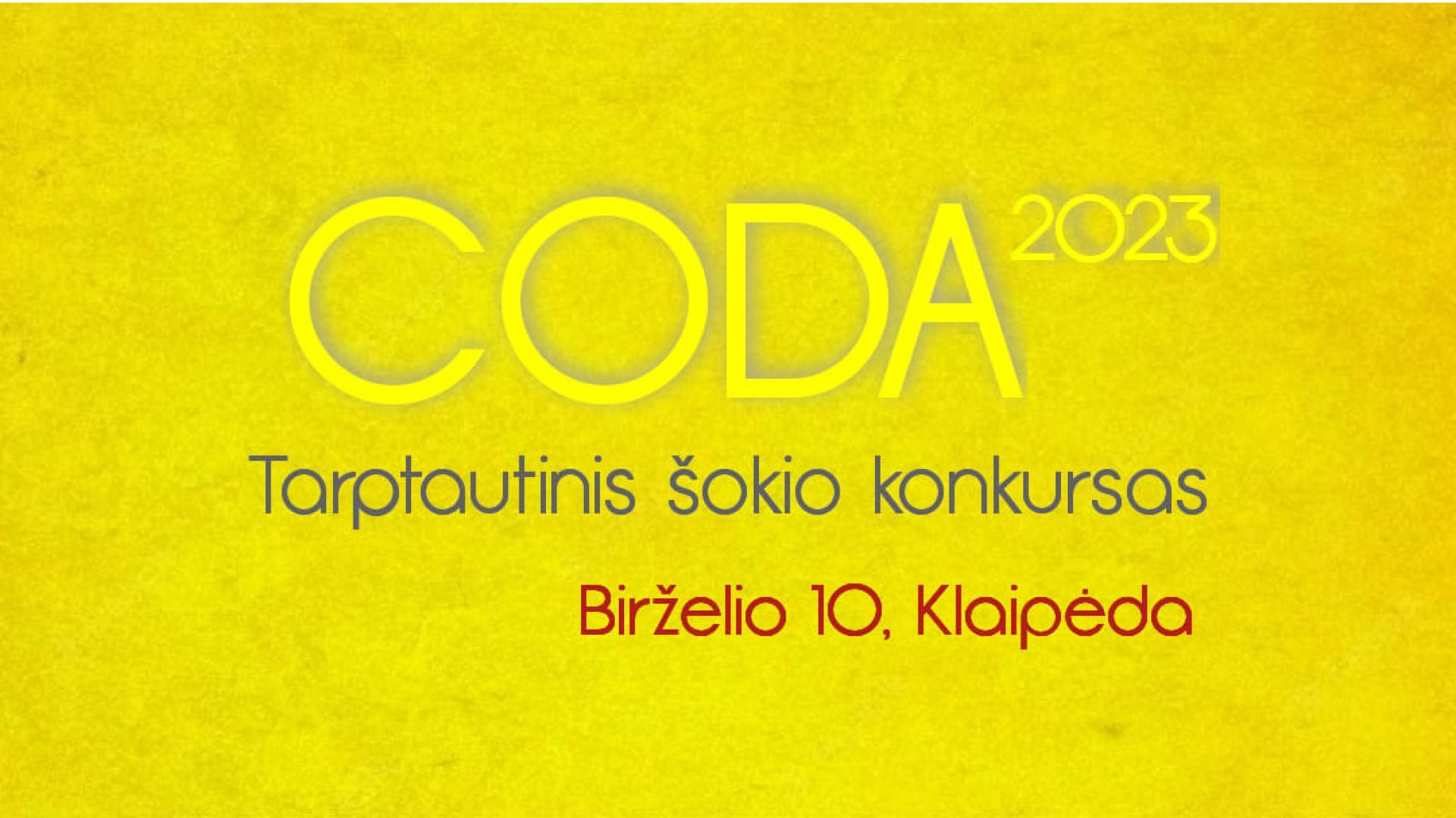 Tarptautinis šokio konkursas „CODA 2023“