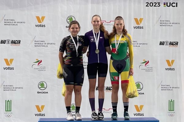 Panevėžyje išdalinti Lietuvos jaunių ir jaunučių treko čempionato medaliai