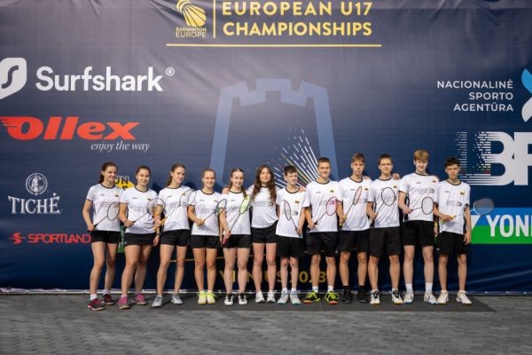 Europos jaunių badmintono čempionate startuoja talentingi Lietuvos sportininkai