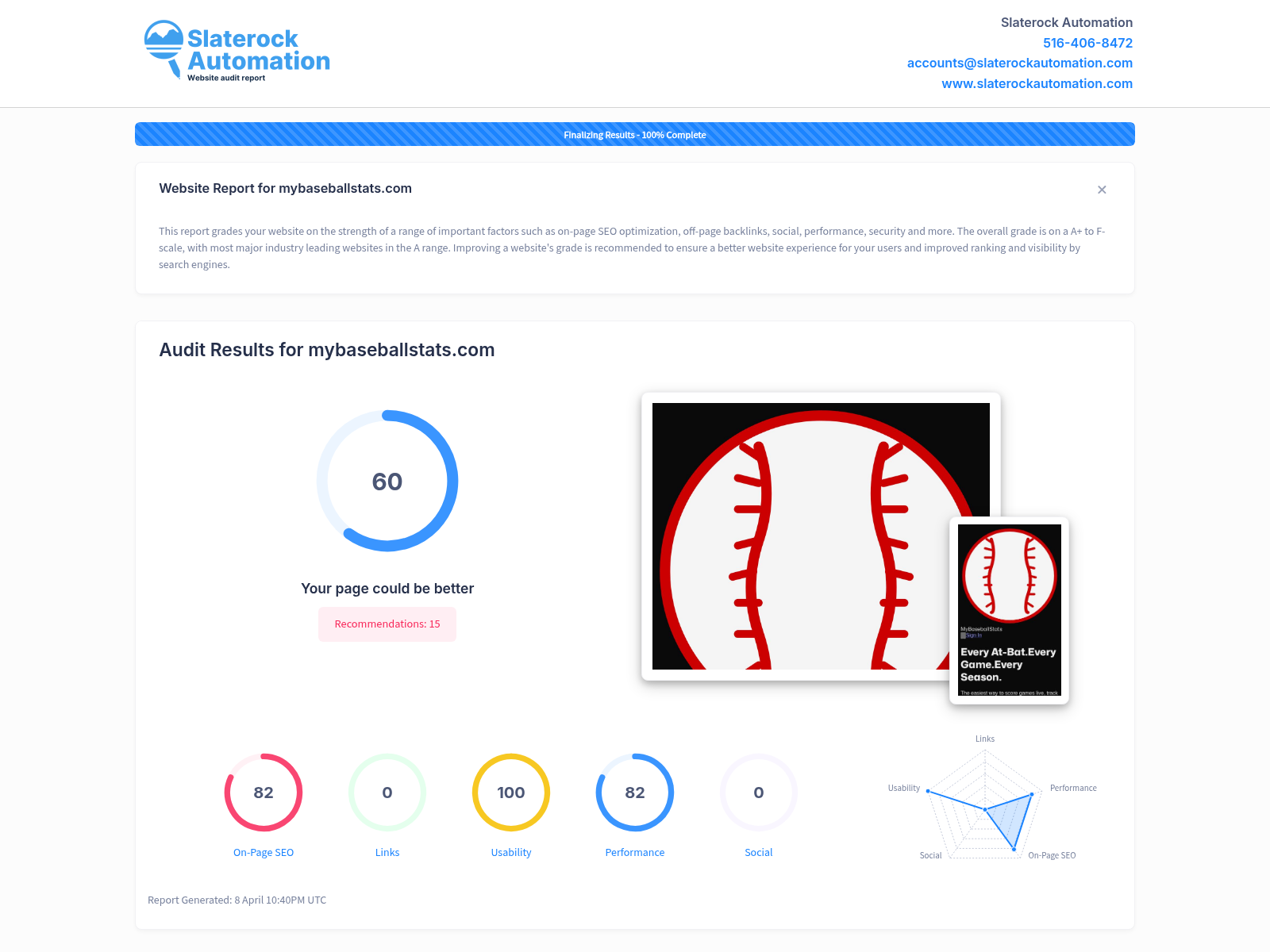 Screenshot showing the live scoring features of My Baseball Stats for youth baseball and softball games.