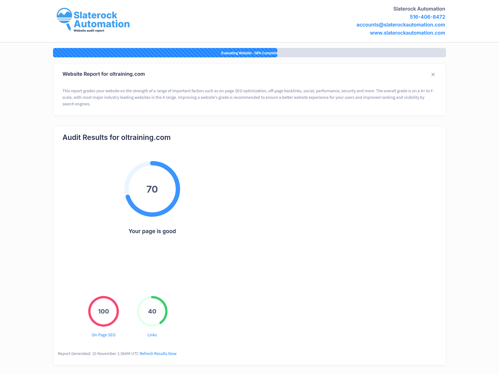 Screenshot of OLTraining's user-friendly platform showing course offerings and flexible learning options.