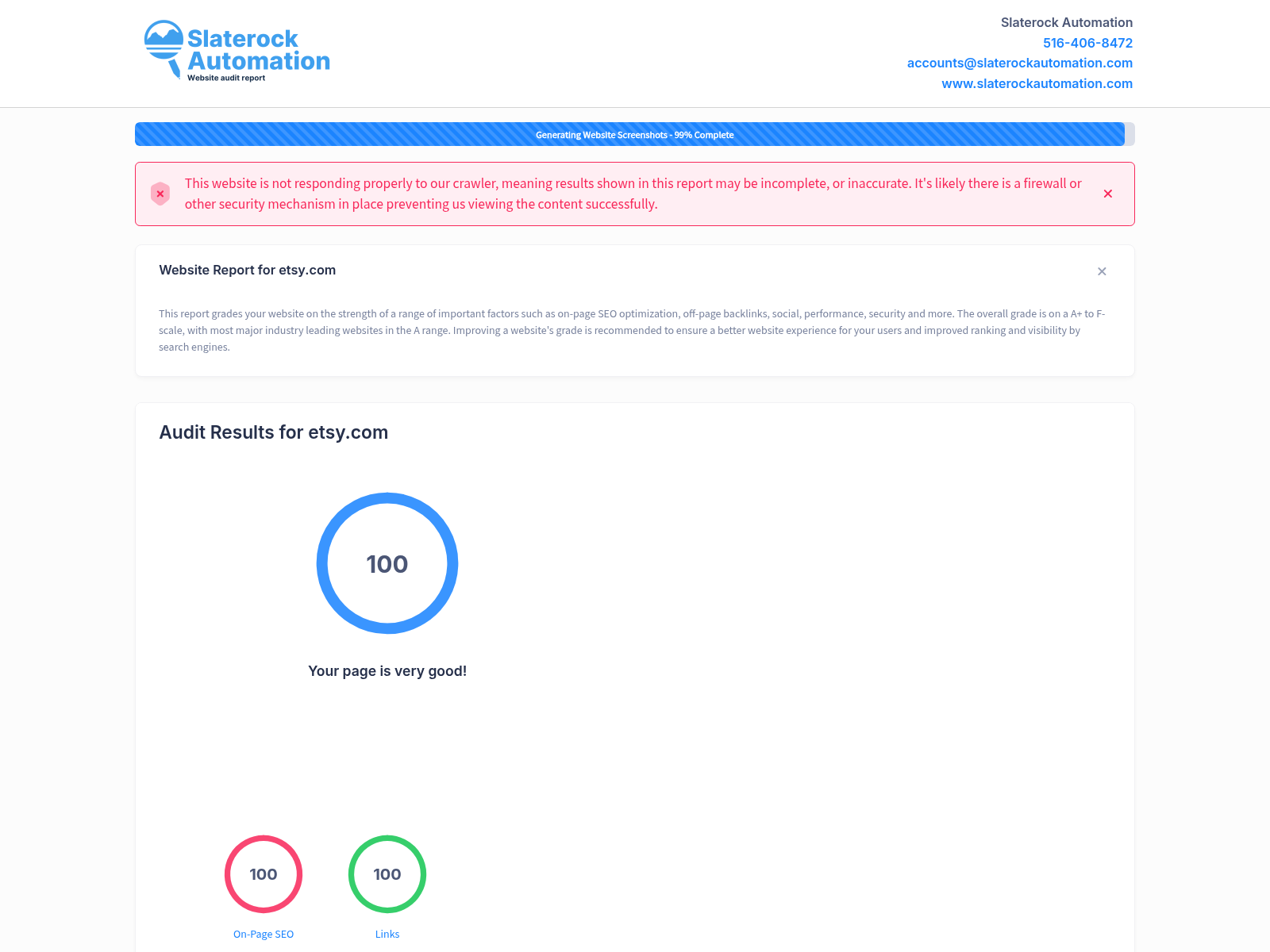 Screenshot of Sclady Di Jewelry website audit showcasing design and user experience.