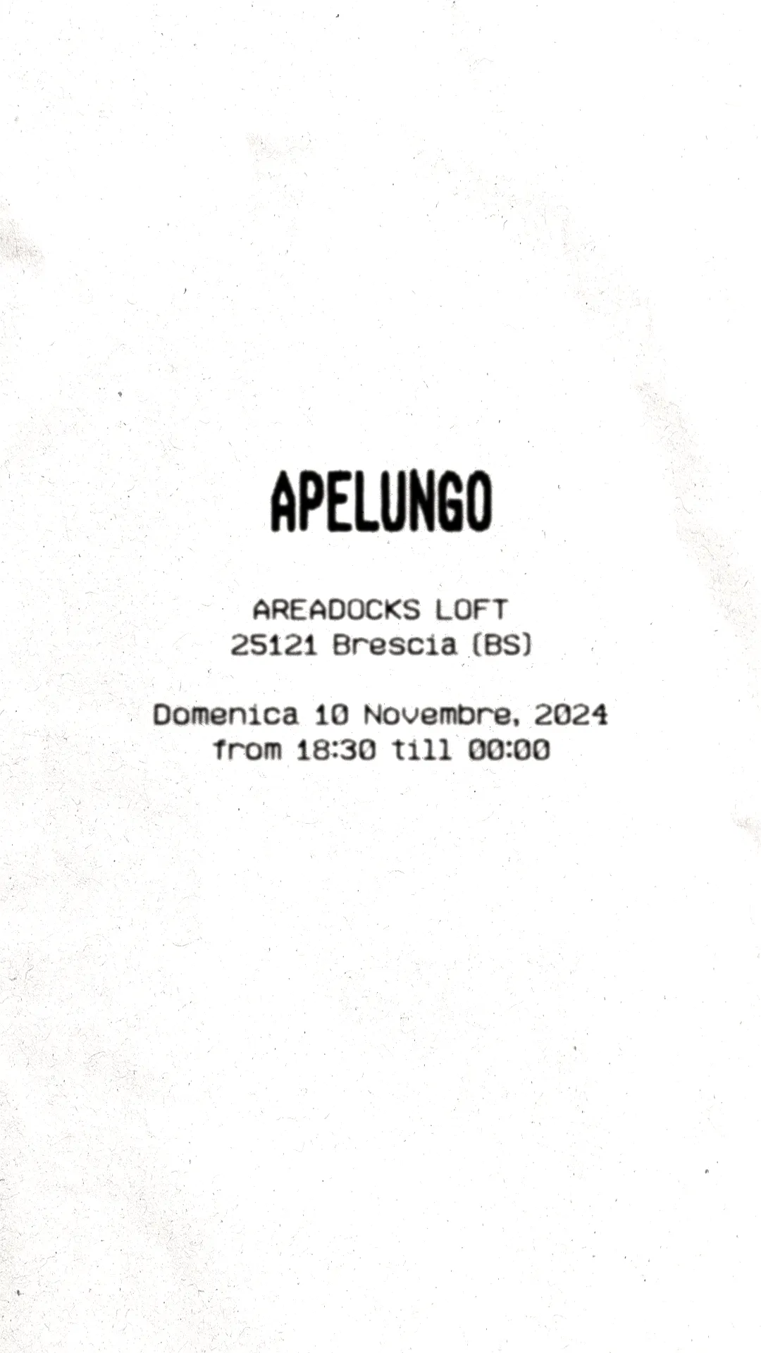 10-11-2024 apelungo in areadocks flyer