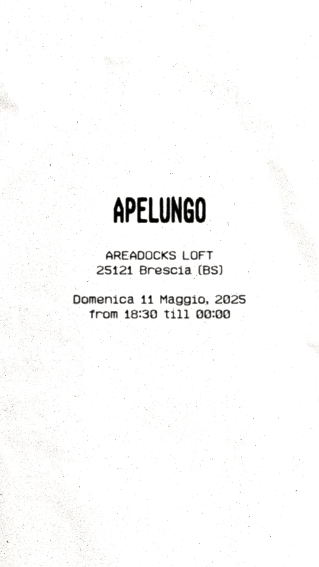 11-05-2025 apelungo in areadocks flyer